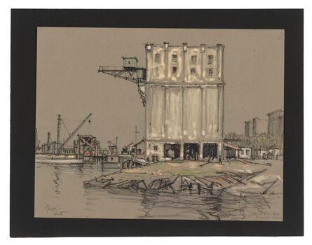 Jules Andre Smith, ‘The Coal Docks Riverside Drive’, ca. 1915