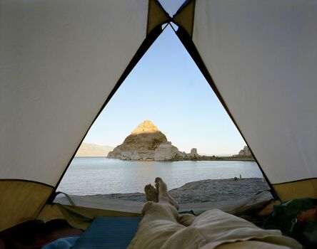 Mark Klett, ‘View From The Tent At Pyramid Lake, Nevada’, 2000