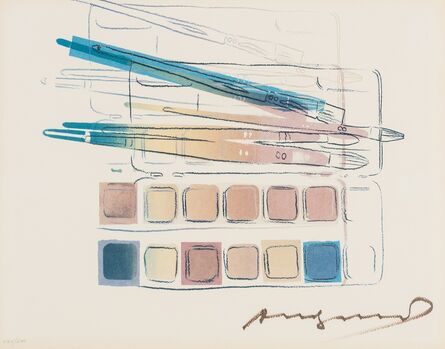Andy Warhol, ‘Watercolor paint kit with brushes (Feldman & Schellmann II.288)’, 1982