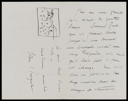 John Singer Sargent, ‘John Singer Sargent to Claude Monet, Sept 1 [1897], from 33 Tite St., London, re his acquisition of a Monet’, 1891