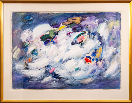 Paul Fournier, ‘Crashing Reef - bright, vivid, lively, colourful, abstract, acrylic on paper’, 1991