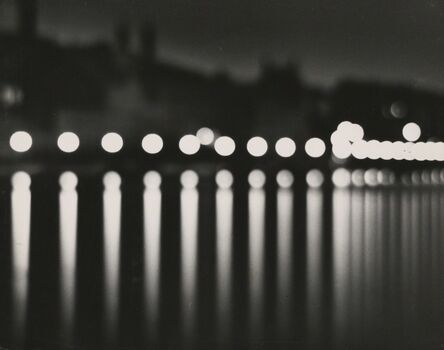 Andreas Feininger, ‘Stockholm (at night with circular lights)’, 1937