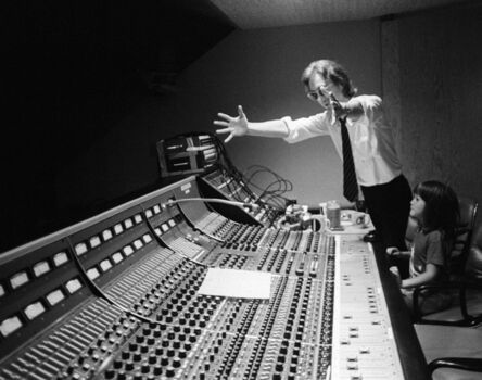 Bob Gruen, ‘John Lennon showing Sean Lennon the mixing table at The Hit Factory, NYC.’,  August-1980