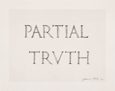 Bruce Nauman, ‘Partial Truth’, 1997