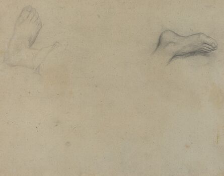 Edgar Degas, ‘Studies of Feet [verso]’, 1855