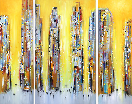 Ekaterina Ermilkina, ‘A Sun Kissed City (Triptych)’, 2023