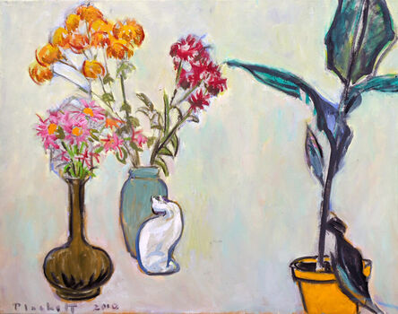 Joseph Plaskett, ‘Flowers & Plant in Yellow Pot’, 2010