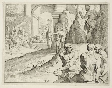 Theodoor van Thulden, ‘[Scene from the Galerie d'Ulysse in Fontainebleau]’, 1640