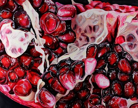 Angela Faustina, ‘Pomegranate XL1 - original still life painting’, 2019
