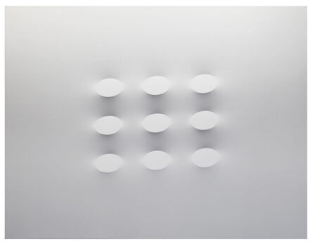 Turi Simeti, ‘9 ovali bianchi’, 2015