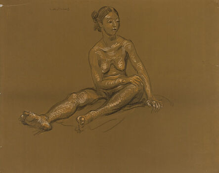 Paul Cadmus, ‘Seated Female Nude’, n.d.
