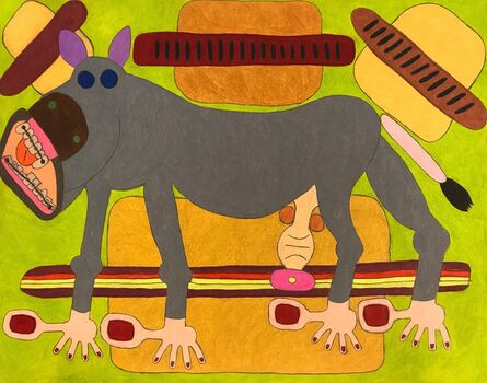 Raquel Albarran, ‘Donkey with Braces and Hot Dogs’, 2018