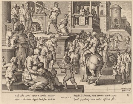 Philip Galle after Jan van der Straet, ‘Beheading of Saint James’