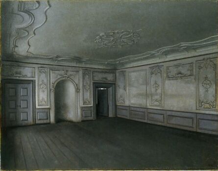 Vilhelm Hammershøi, ‘Vilhelm Hammershøi, Interior of the Great Hall in Lindegaarden’, 1909