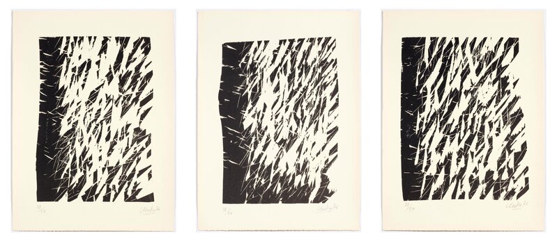Günther Uecker, ‘5 Bäume’, 1986, Books and Portfolios, Portfolio with 5 woodcuts, Koller Auctions
