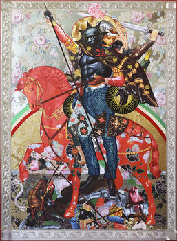 Mark Doox, ‘All Lives Matter$$$$$$$$$" Said the $erpent to Amalgam Man As It Died (Red Horse)’, 2018-2019