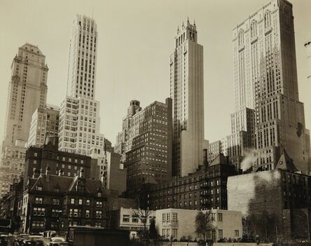 Berenice Abbott, ‘Park Avenue and Thirty-Ninth Street, Manhattan’, 1936