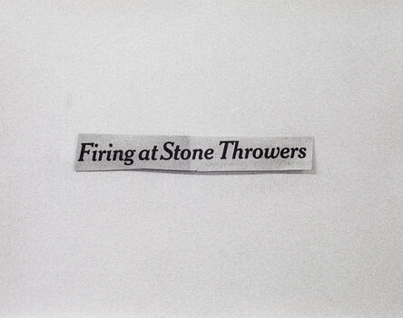 Luke Stettner, ‘Firing at Stone Throwers’, 2018
