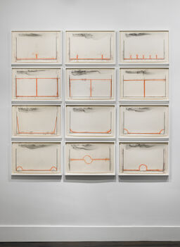 Stephen Antonakos: Project Drawings, 1967-73, installation view