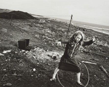 Chris Killip, ‘Helen and Her Hula-hoop, Seacoal Camp, Lynemouth, Northumberland’, 1984