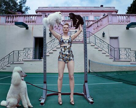 Steven Klein, ‘Guinevere at the Pink Mansion, Beverly Hills’, 2017