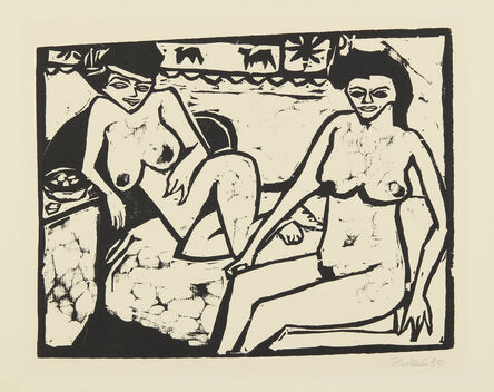 Erich Heckel, ‘Zwei Frauen (Two Women)’, 1910