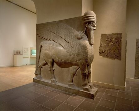 Unknown Assyrian, ‘Human-headed winged bull (lamassu)’, ca. 883–859 B.C.