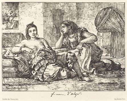 Eugène Delacroix, ‘Femmes d'Alger’, 1833