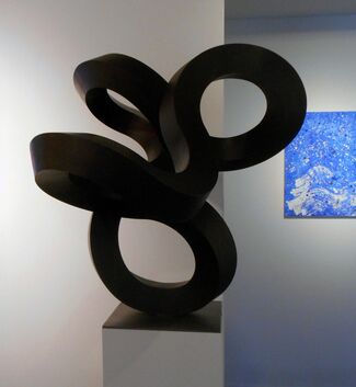 "Nots" by Roger Berry and "Numinous" by Joan Moment, installation view
