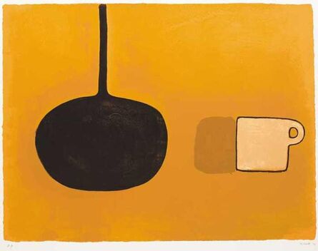 William Scott (1913-1989), ‘Black Pan, Beige Cup on Brown’, 1970