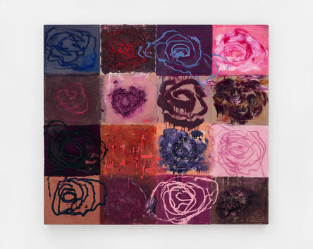 Joan Snyder, ‘Rose Grid’, 2014