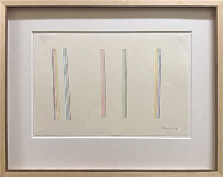 Gene Davis, ‘Untitled (Linear Construction of Stripes in Numerous Colors)’, 1982
