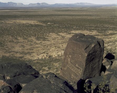 Steve Fitch, ‘Jaguar with a rattlesnake tail petroglyph, Three Rivers, New Mexico; January 10, 1983’