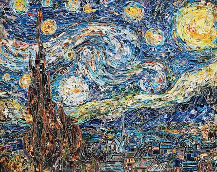 Vik Muniz, ‘Starry Night, after Van Gogh from Pictures of Magazines 2’, 2012