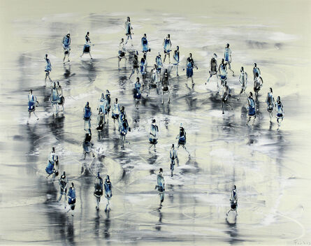 Stephen Forbes, ‘Blue Figures on Ice’, 2022