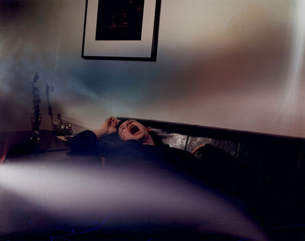 Josephine Pryde, ‘Alastair Mackinven hallucinating on a sofa’, 2006