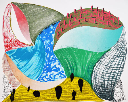 David Hockney, ‘Gorge d’Incre, from: Some More New Prints’, 1993