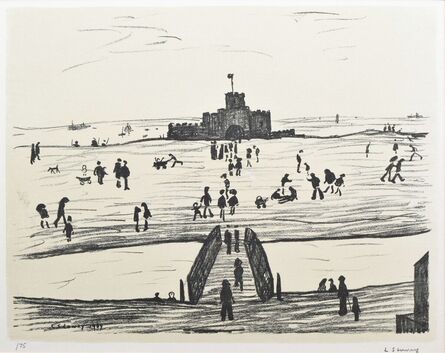 Laurence Stephen Lowry, ‘Castle on The Sands (1966) (signed)’, 1966