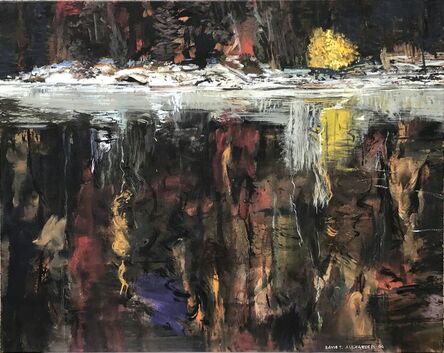 David Alexander, ‘Winter Shore, Yellow Bush ’, 2004