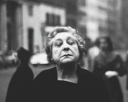 Diane Arbus, ‘Woman on the street with her eyes closed, N.Y.C.’, 1956