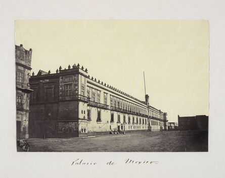 Claude Joseph Désiré Charnay, ‘Palacio de Mexico’, 1858