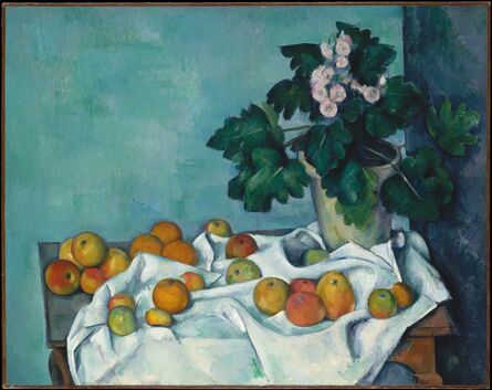 Paul Cézanne, ‘Still Life with Apples and a Pot of Primroses’, ca. 1890