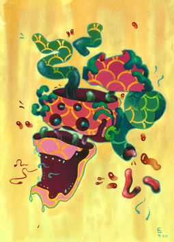 Liz Merritt Kong, ‘Something Vague One (Yellow)’, 2019