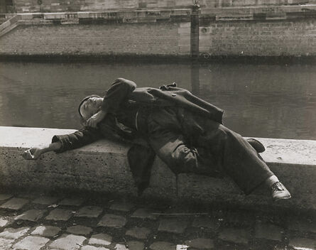 Izis, ‘Clochard by the Seine’, 1940s