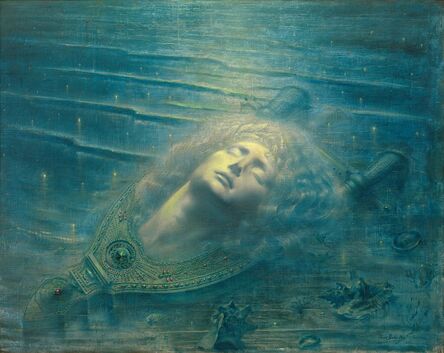 Jean Delville, ‘The Death of Orpheus (Orphée mort)’, 1893
