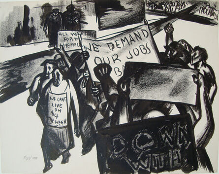 Seymour Fogel, ‘[We Demand Our Jobs]’, 1933