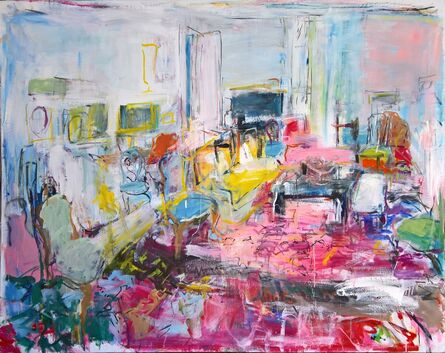 Brigitte Chombart de Lauwe, ‘The drawing room in pink’, 2017