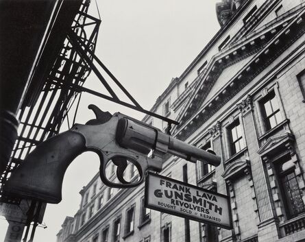Berenice Abbott, ‘Gunsmith and Police Department, Manhattan’, 1937