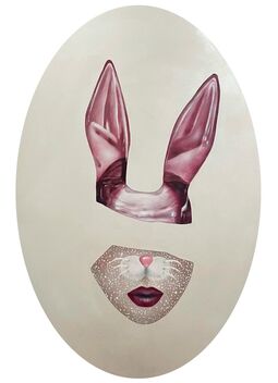 Petra von Kazinyan, ‘THE FILTERED SELF IV (TRANSPARENT BUNNY MASK)’, 2023
