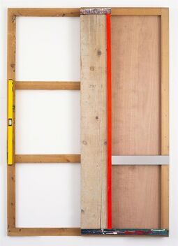 Daniel Dezeuze, ‘Fausse porte avec zip’, 2018